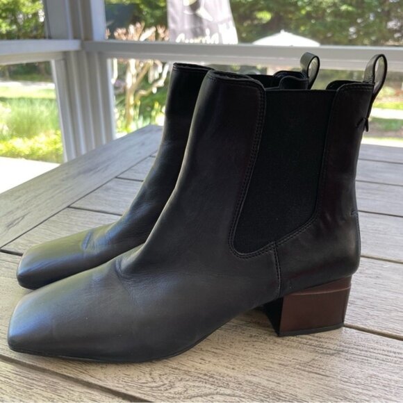 Franco Sarto Shoes - Franco Sarto Waxton Black Leather Boots Womens Size 11